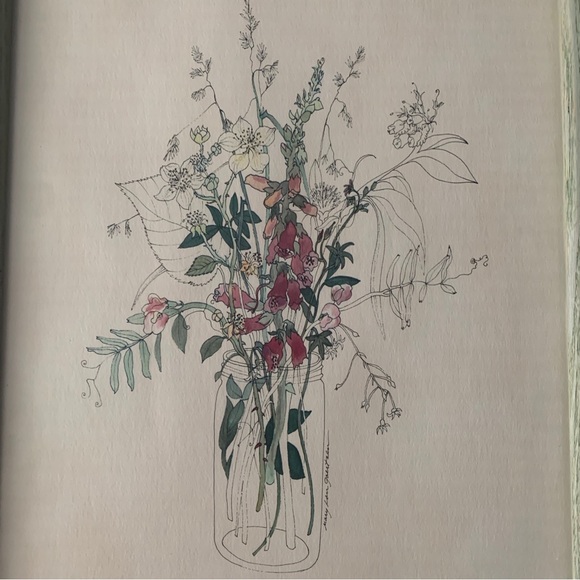 Mary Lou Goertzen Litho Foxglove,Vetch,Blackberry Blossoms/Comfrey 17”x13” - Picture 4 of 14
